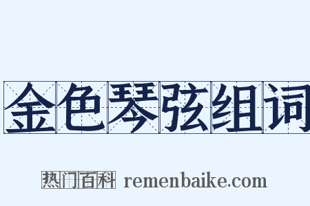 金色琴弦组词是什么意思的图片